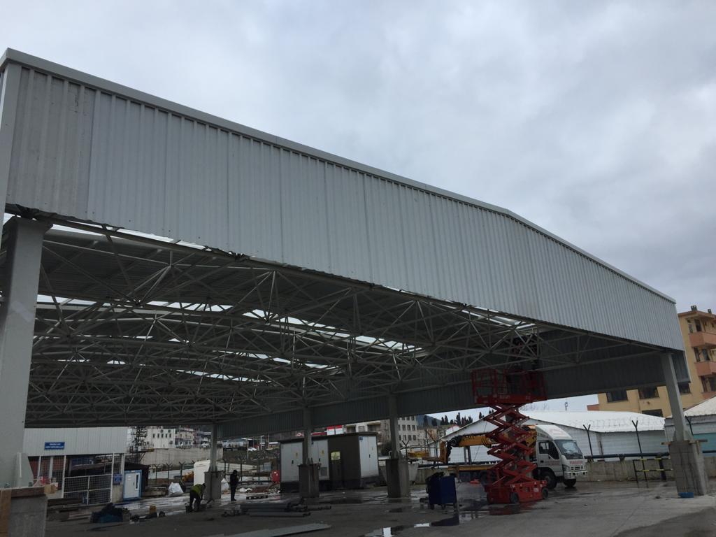 Evyapport Limanı 
Uzay Çatı İmali ve Montajı yapılması